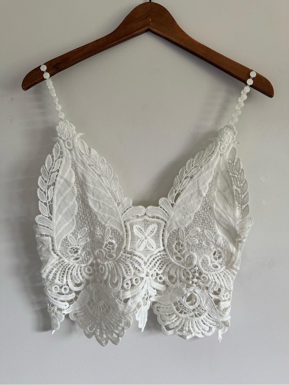 White Lace Crop Top - Lightweight Feminine Bralette